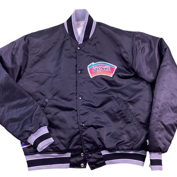 STARTER Other - Vintage San Antonio Spurs Starter NBA satin bomber jacket